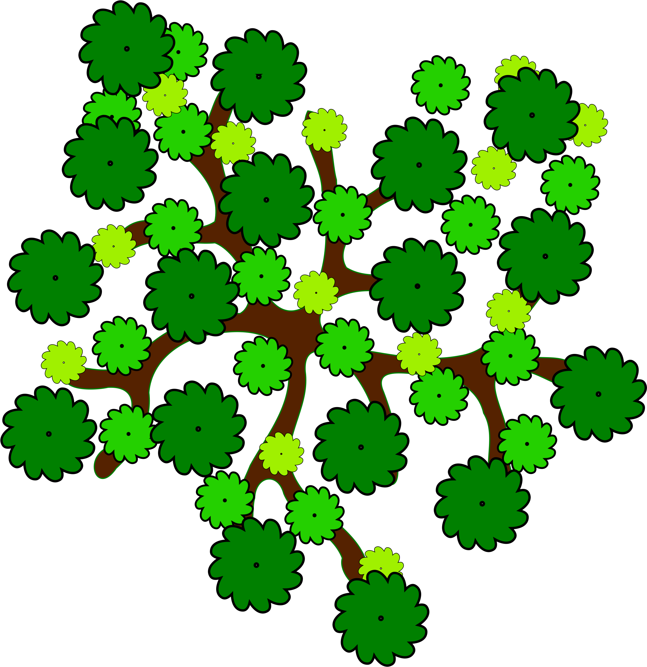 Tree Favicon Clip Art - Tree Favicon Clip Art (2400x2400)