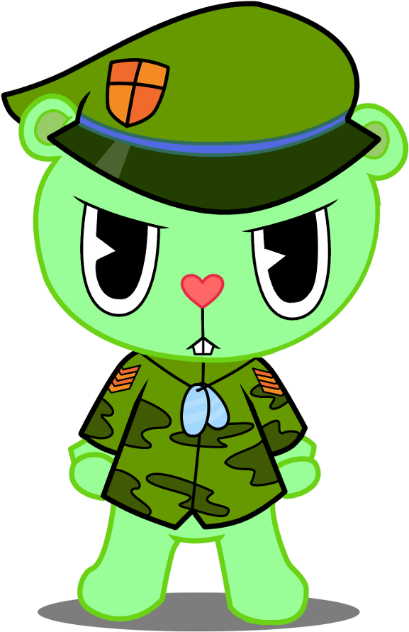 Flippy By Basilloon - De Flippy De Happy Tree Friends (600x900)