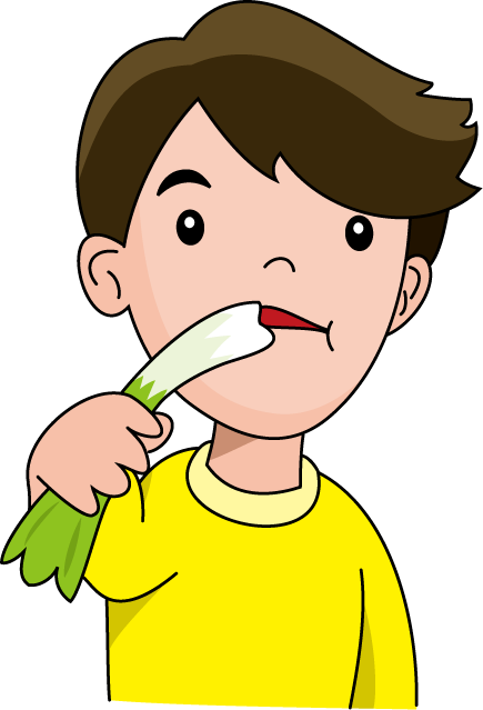 Eating Vegetables Clipart - Eat Vegetable Png (435x639)