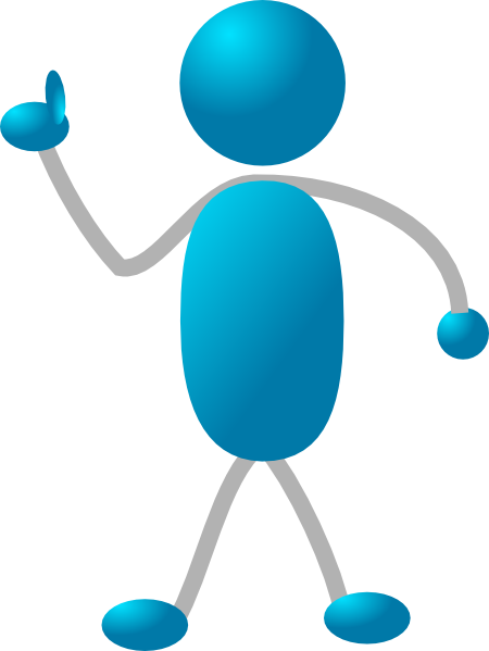 This Free Clip Arts Design Of Thumbs Up Stick Man - Stick Figure Thumbs Up (450x599)