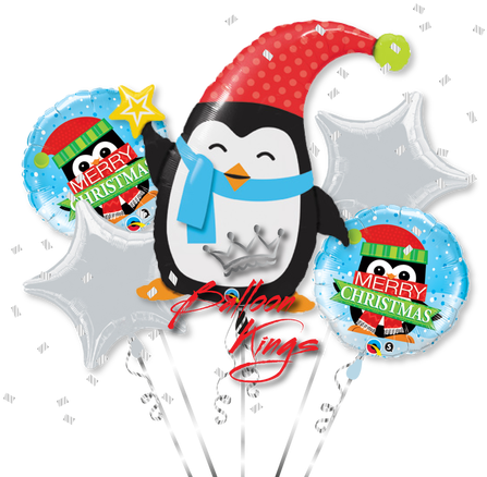 Penguin Bouquet - Merry Christmas Penguin Balloon Delivery (500x500)