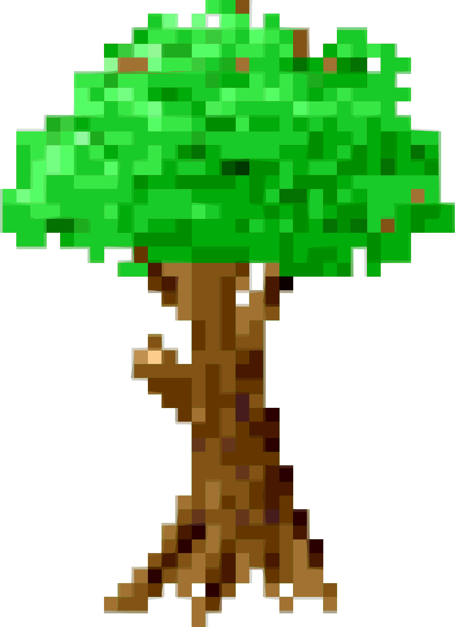 This Free Icons Png Design Of Pixel Tree - Pixel Tree Png (1741x2400)