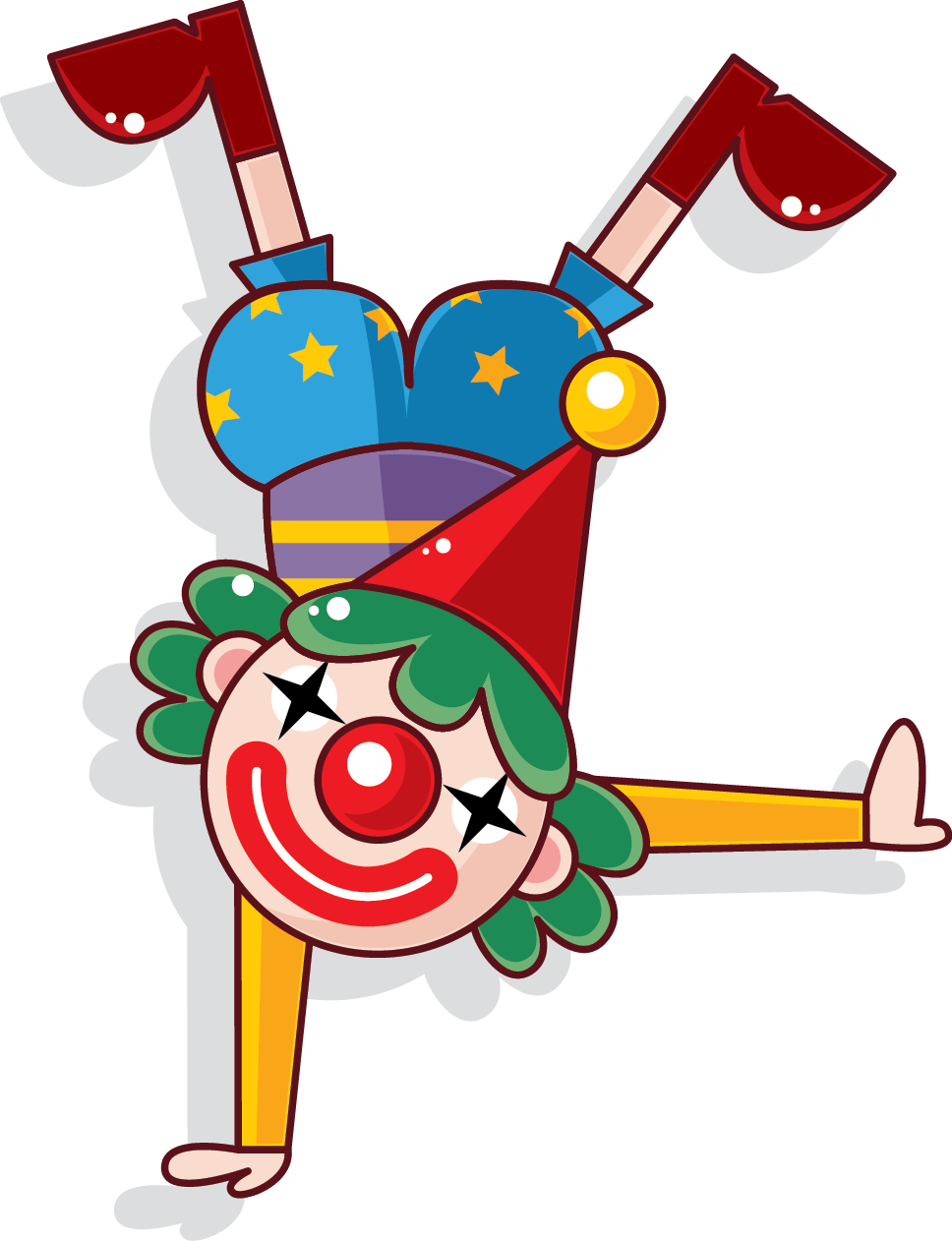 Circus Clown Sticker Media Descriptor File - Clown Cartoon Png (968x1262)