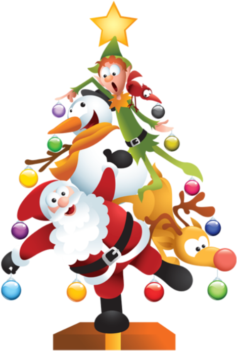 Free Clipart Of Christmas Trees - Fun Christmas Clip Art (600x764)