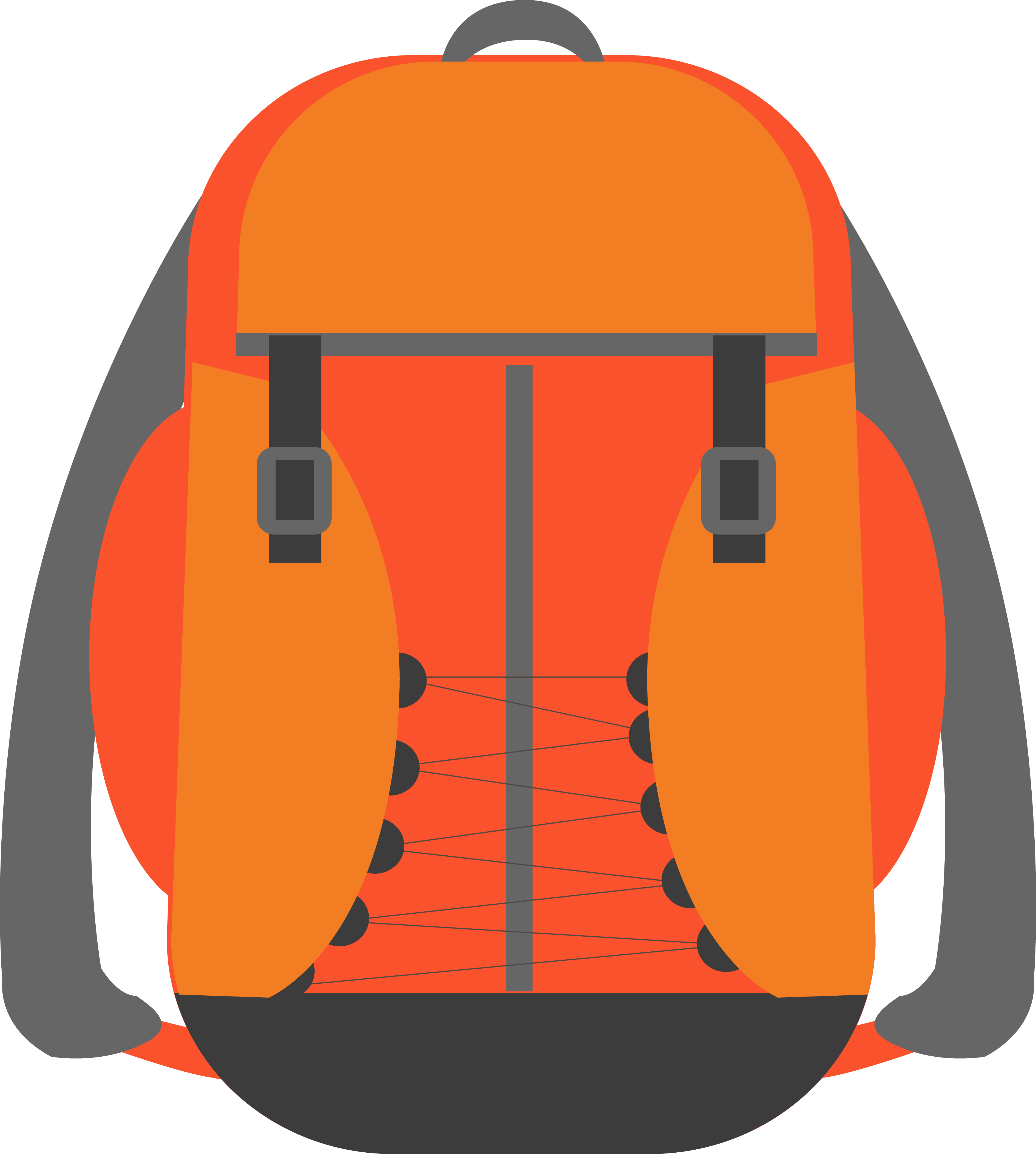Bag Backpack Illustration - Travel Bag Vector Png (3790x4220)