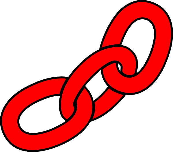Chain Clip Art At Clke - Red Chain Links Clip Art (600x527)