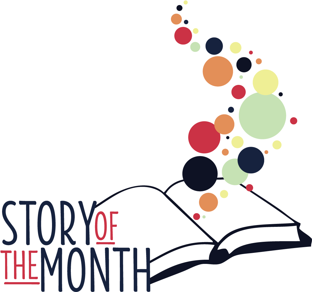 Story Of The Month - Open Book Clip Art (1081x1024)