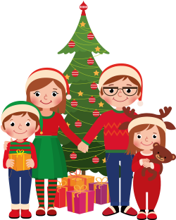 Как Спланировать Время И Всё Успеть До Праздника - Christmas Family Clipart (310x458)