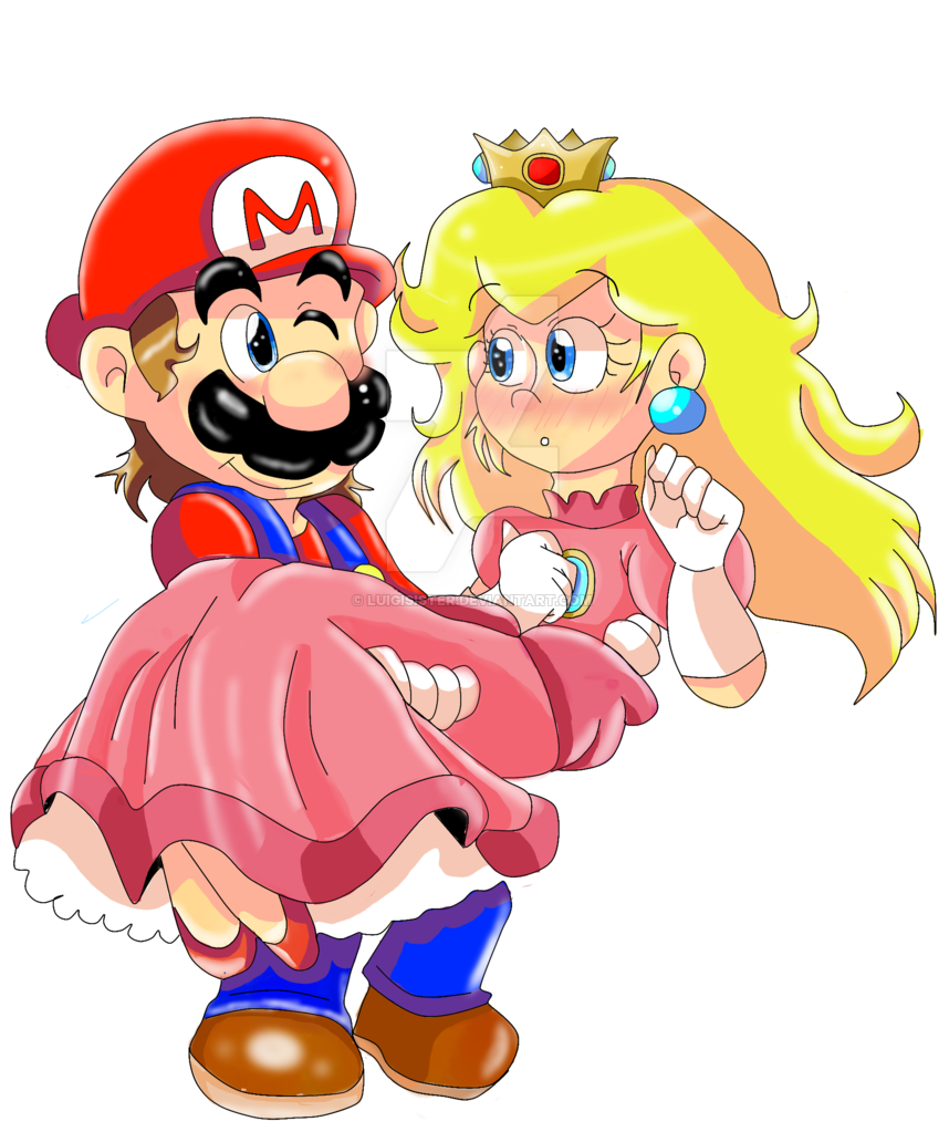 By Luigisister Mario- ''gotcha' My Princess - Art (1024x1365)