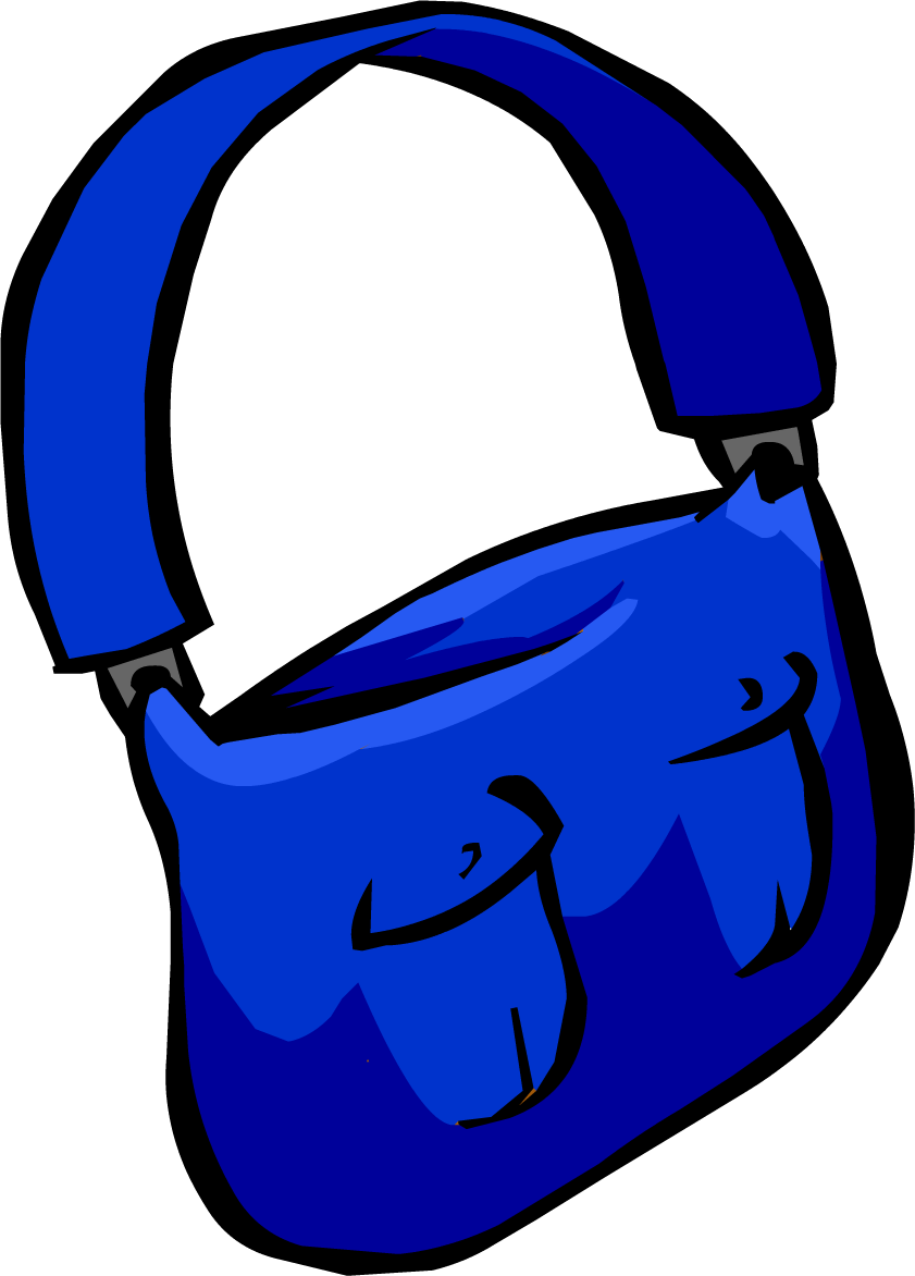 Mail Bag Clipart Download - Club Penguin Blue Mail Bag (841x1172)