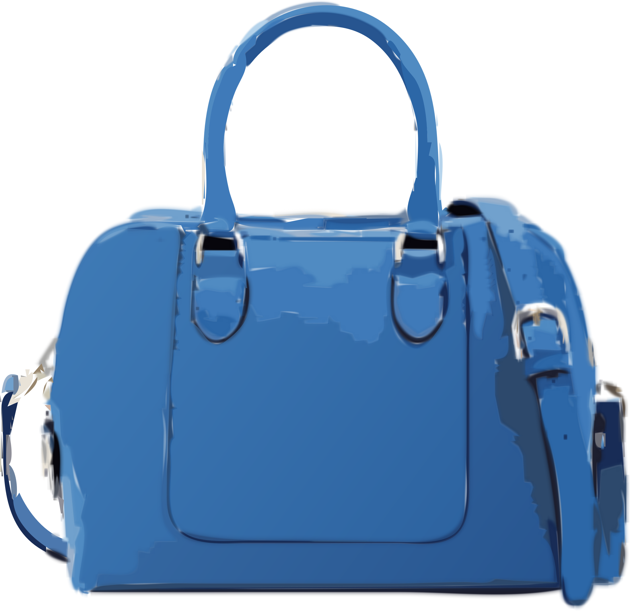 Fascinating Handbag Images Clip Art Medium Size - Blue Hand Bag Clipart (2196x2128)