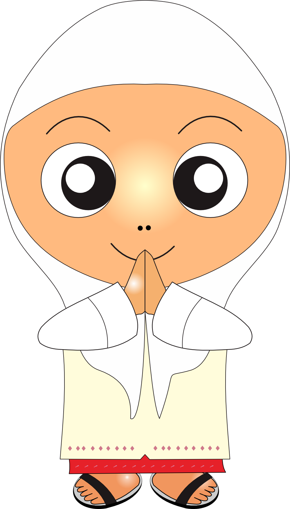 Muslim Prayer Clip Art - Muslim Prayer Clip Art (999x1752)
