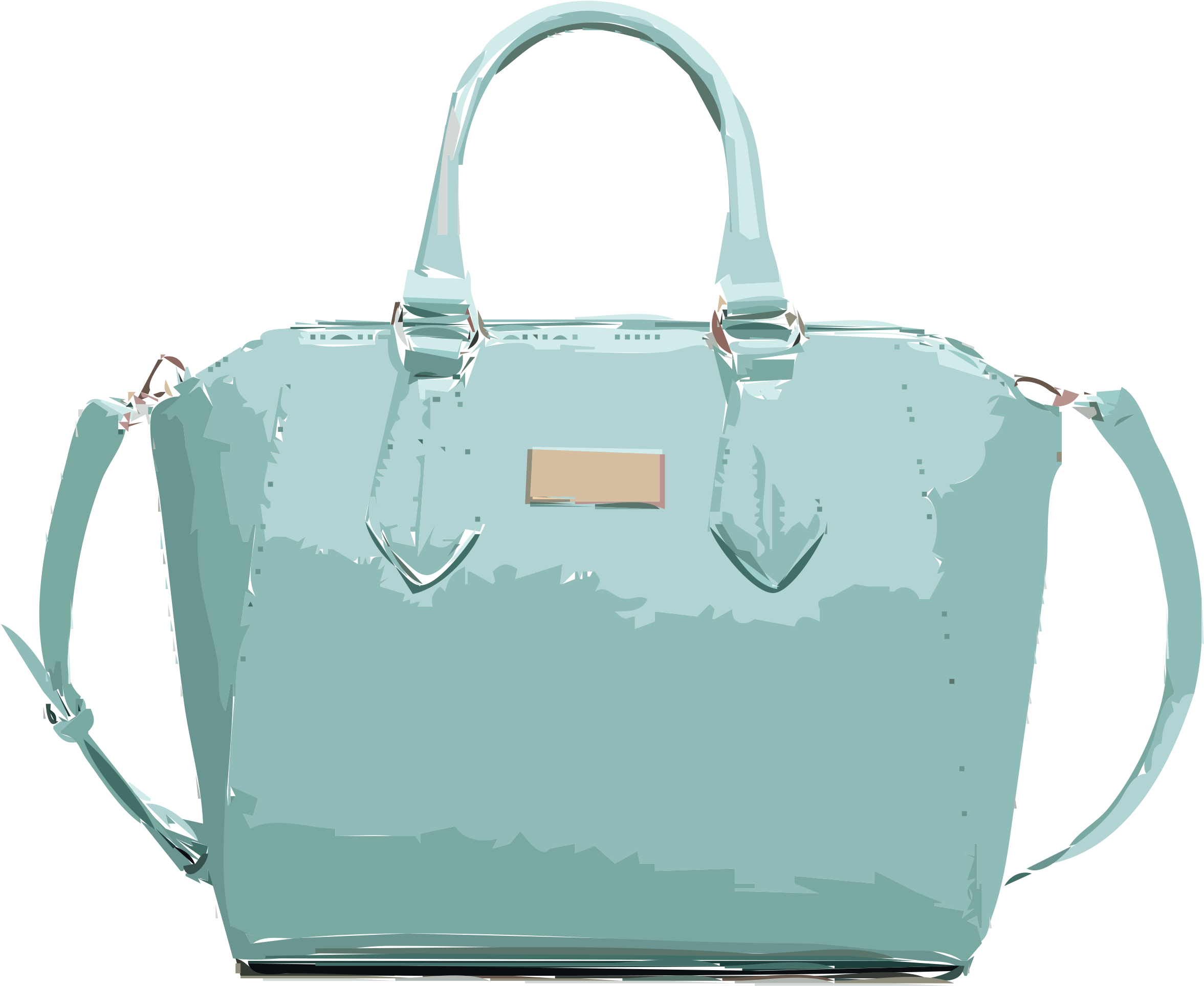 Purse Clipart Transparent - Handbag Clipart (2400x1980)