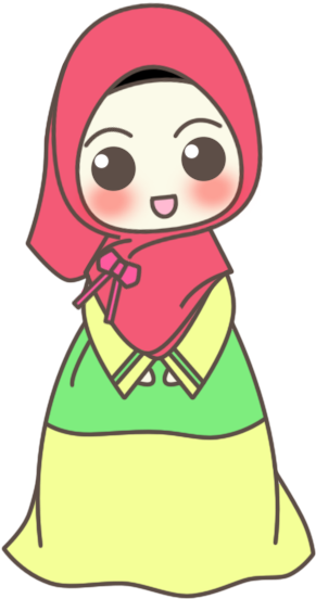 Muslim - Chibi Muslimah Vector (396x600)