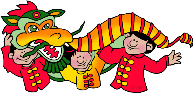 Chinese New Year Parade - Chinese New Year Clip Art (722x364)