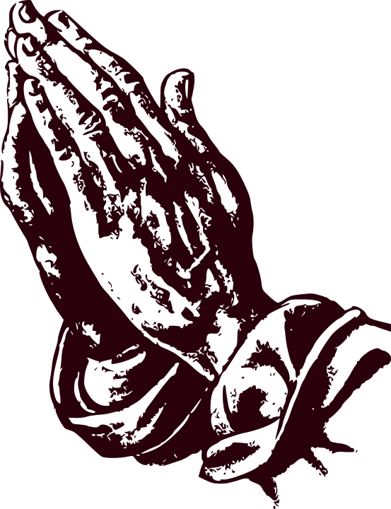Submit Your Prayer Request - Black And White Art Stencil (553x720)