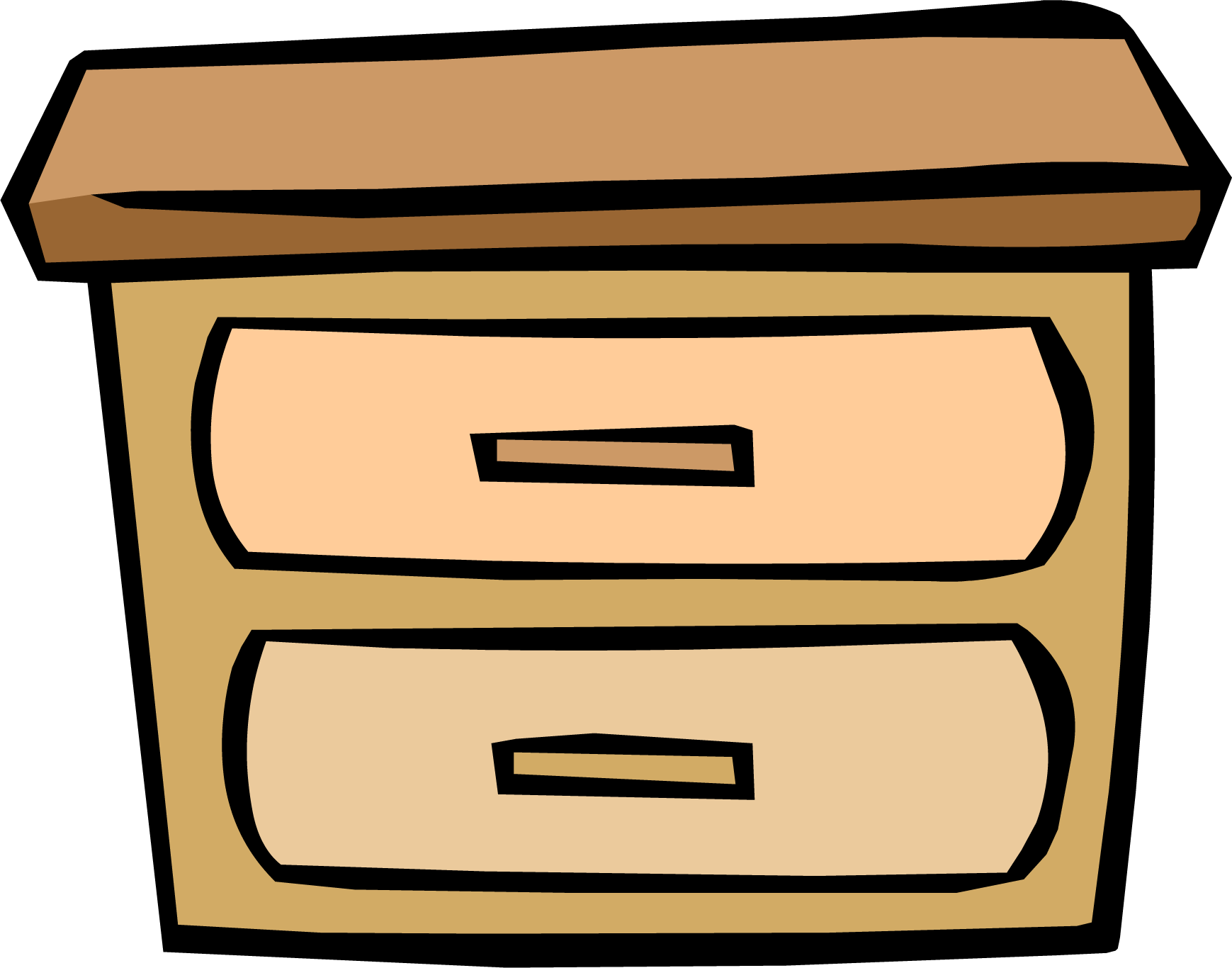 Dresser Clipart Transparent - Club Penguin Wooden Furniture (1739x1366)