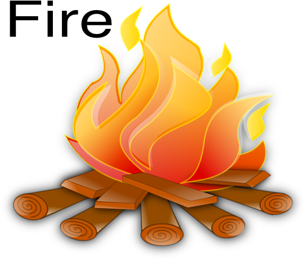 Unsafe Fire Clipart - Fire Clipart (600x533)
