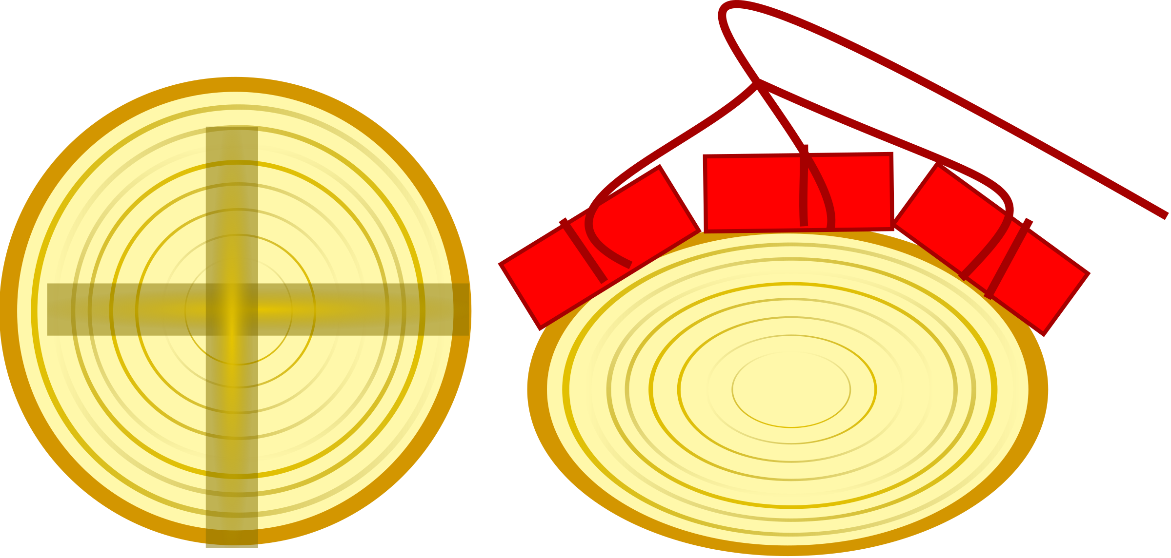 Timber Clipart Brown Thing - Explosive Material (2400x1145)