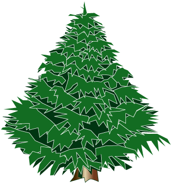 Pix For Evergreen Clip Art - Evergreen Tree (340x361)