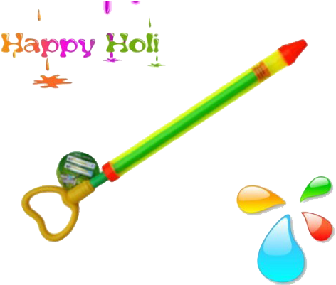 Holi - Happy Holi Text Png (500x400)