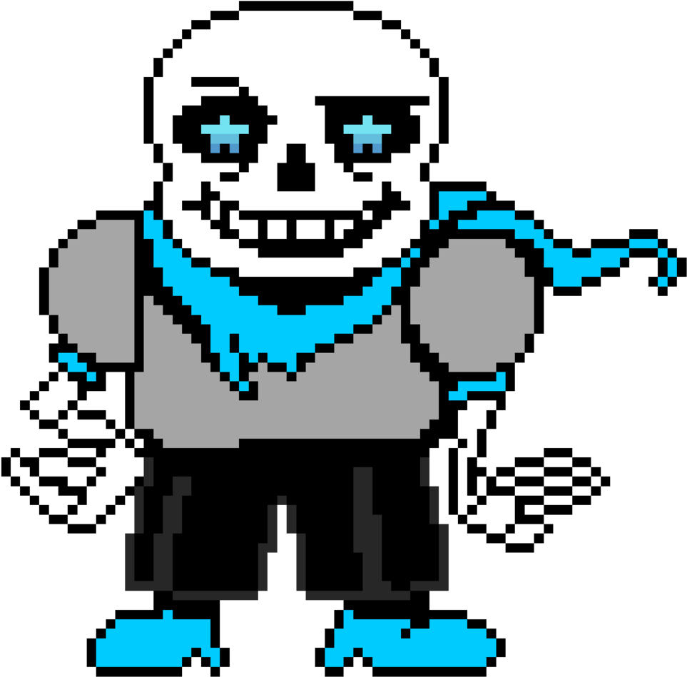 *2 Balloons *newspapers *glue * Water *scissors *resin - Underswap Sans Colored Sprite (1024x1025)