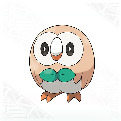 Rowlet - Pokemon Moon - Digital Download (500x500)