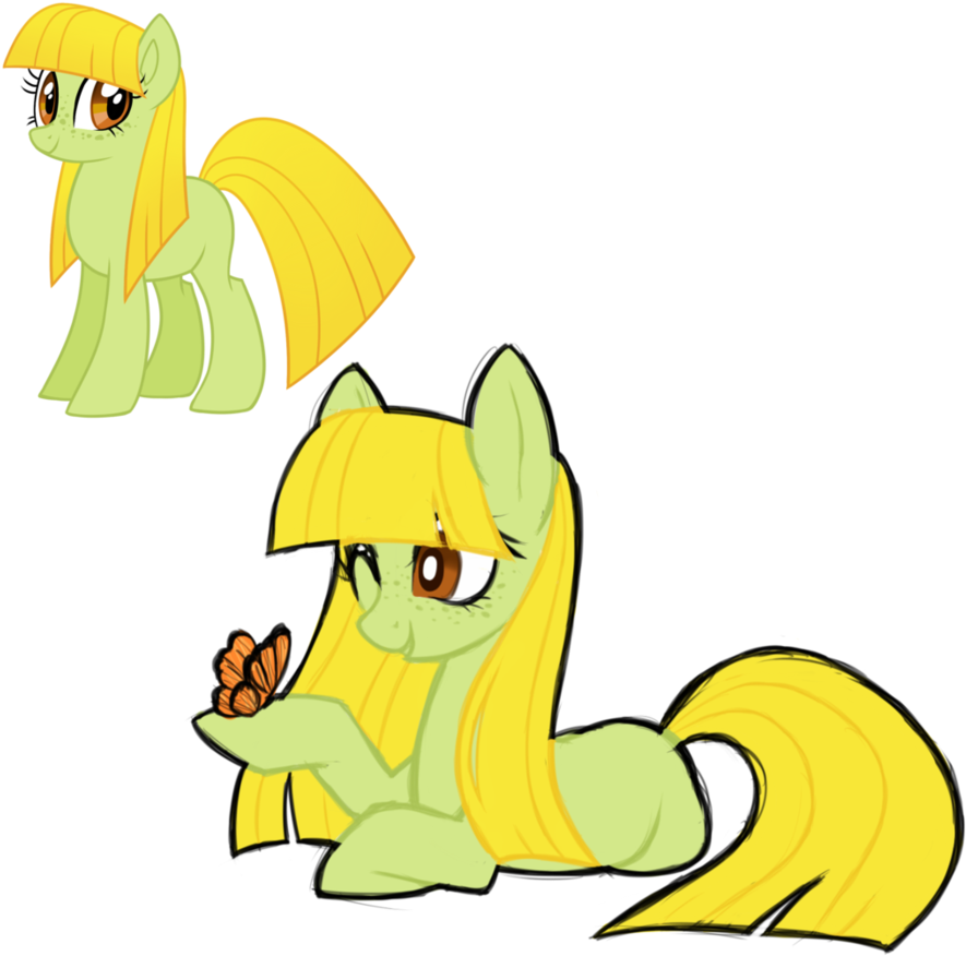 Sunflower Pony Closed By Azure Art Wave - Cartoon (894x894)
