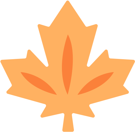 Autumn, Flat, Simple Icon - Flag Of Canada (512x512)