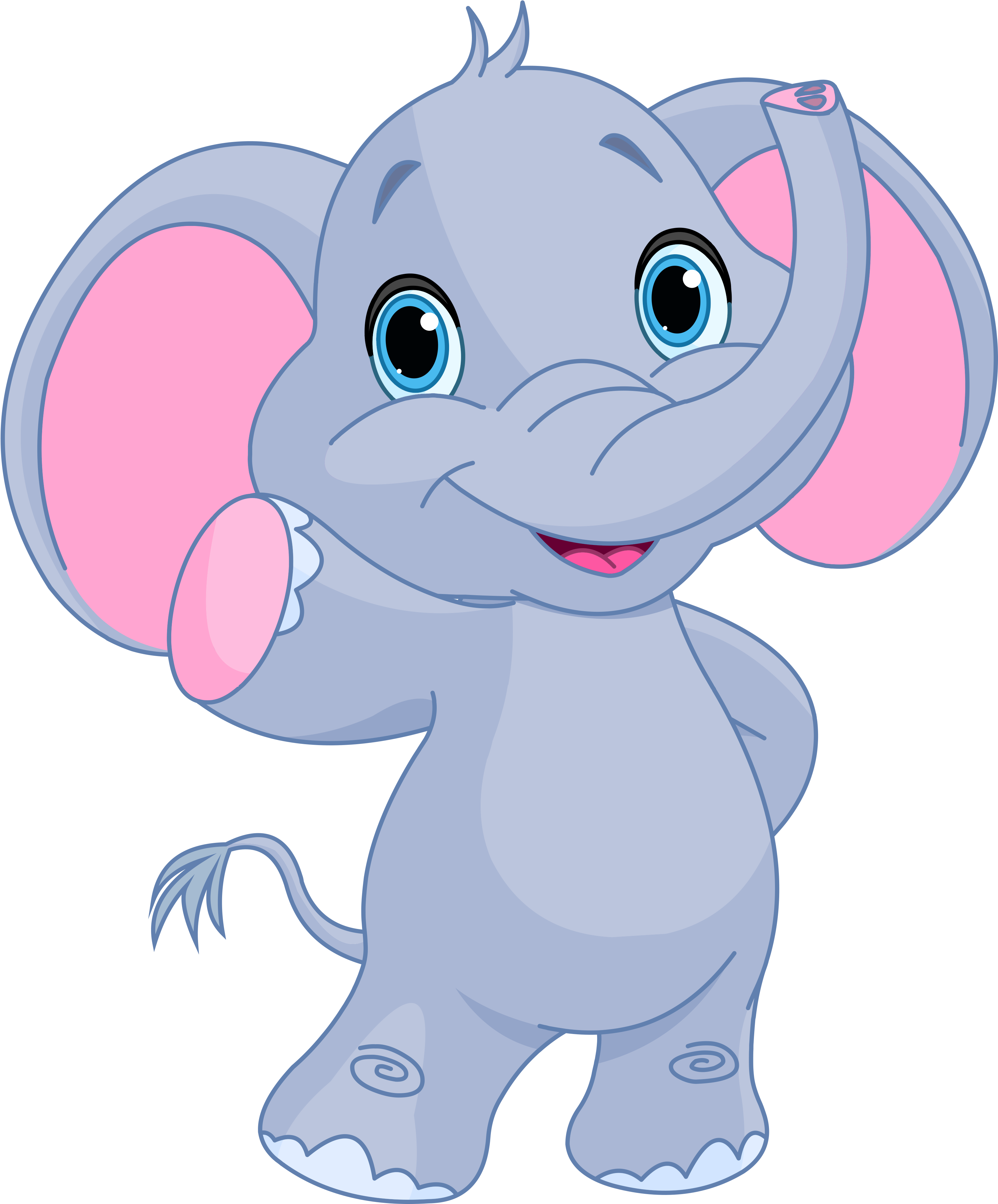 Cute Elephant Clipart Image - Elephant Clipart Png (3457x4134)
