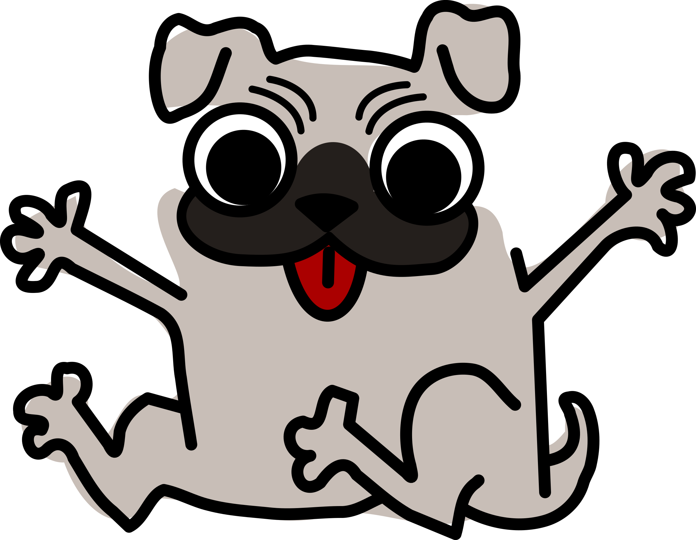 Clipart Dog - Happy Dog Clip Art (2400x1862)