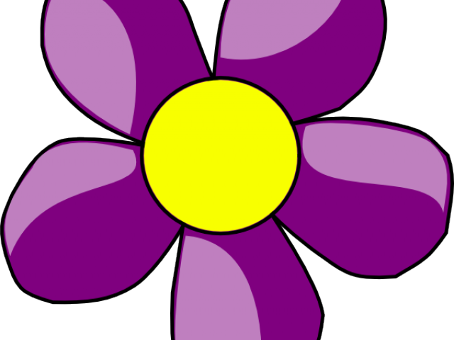 Purple Flower Clipart - Flower Clip Art (640x480)