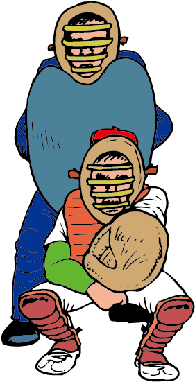 Catcher Baseball Umpire Poster Referee - Sports (842x596)