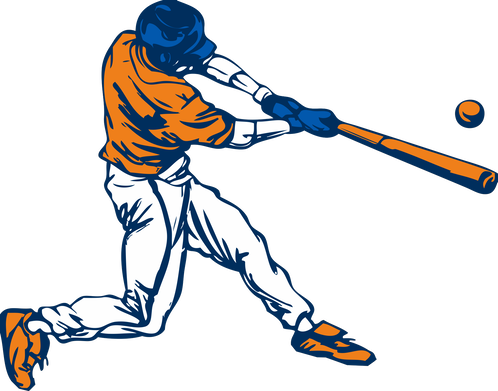 Deep Run Hitting Camp Summer 2017 - Hitting A Baseball Clipart (498x391)