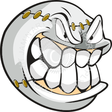 Baseball Face Clipart (361x361)