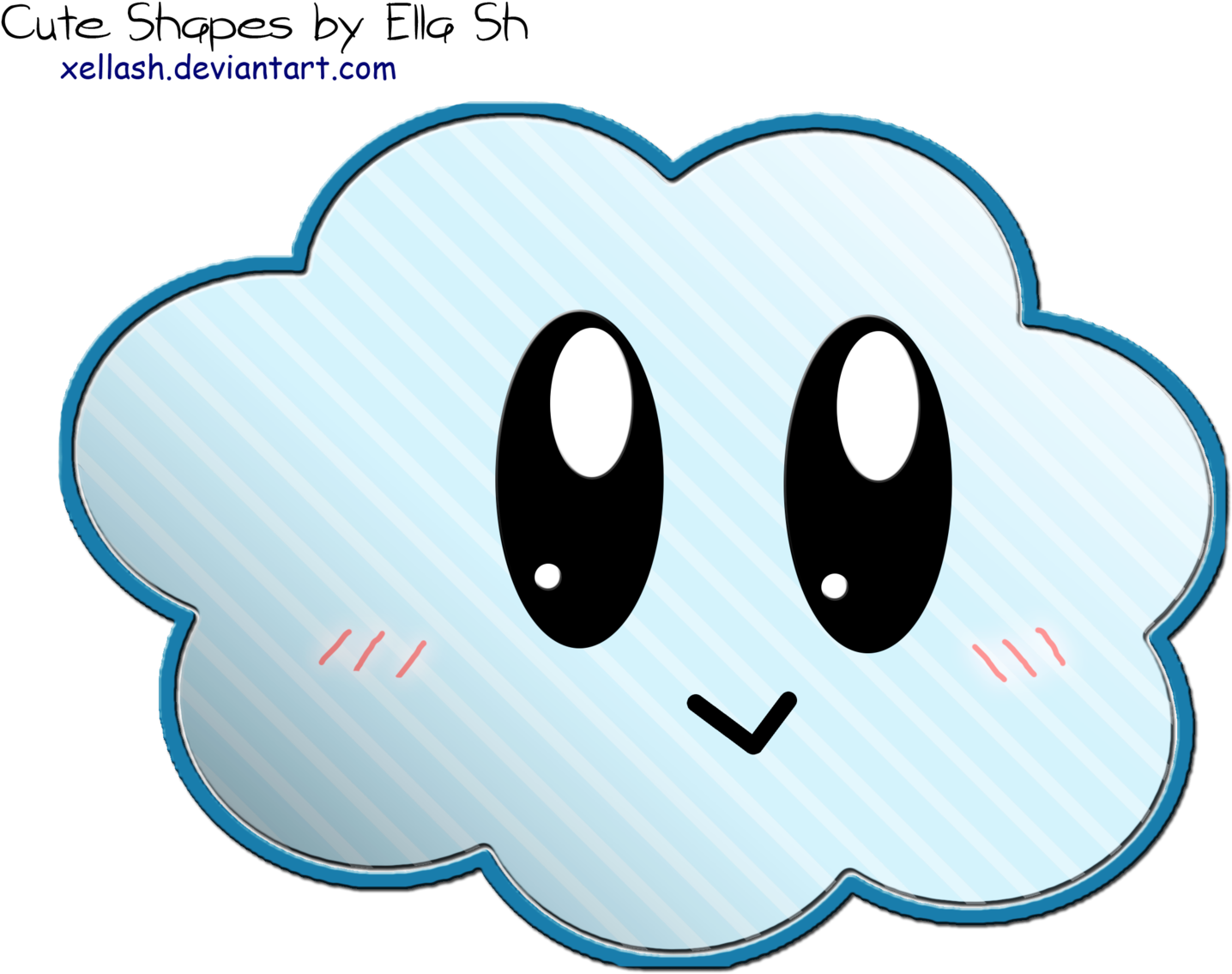 Cute Cloud Clipart - Drawing (1600x1225)