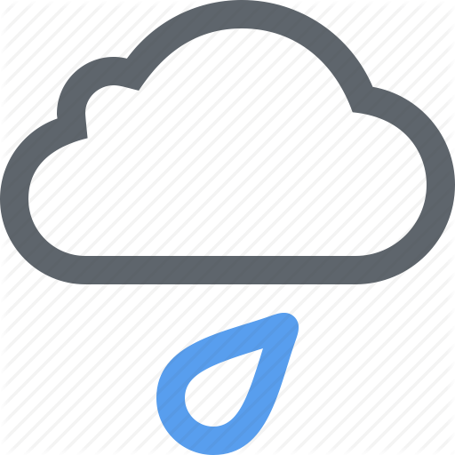 Cloud, Cloudy, Drizzle, Light, Rain, Storm, Weather - Light Rain Weather Icon (512x512)