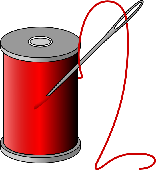 Spool Of Thread Clip Art At Clker - Spool Of Thread Clipart (546x596)