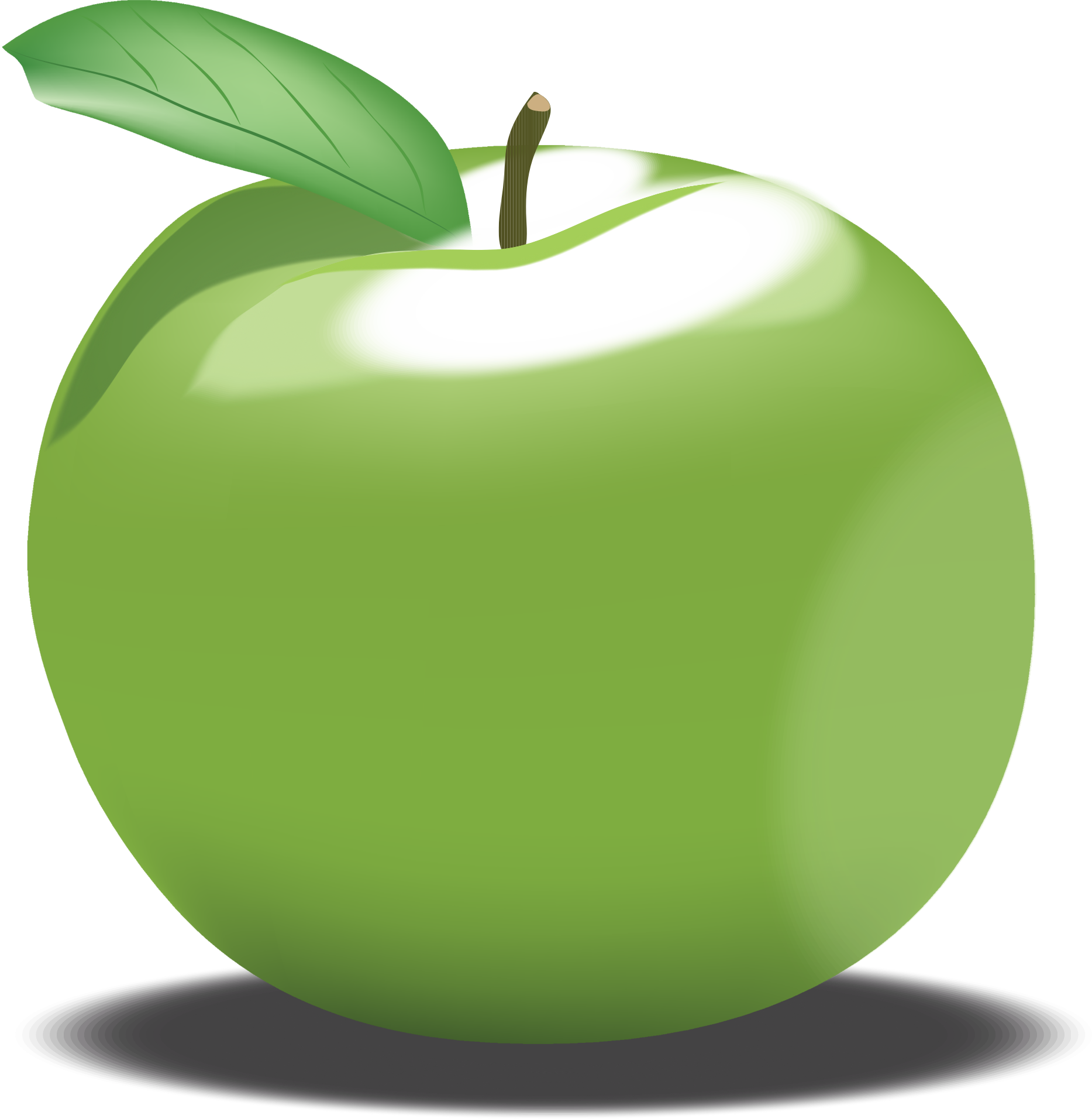 Green Apple - Green Apple Clipart (1867x1912)