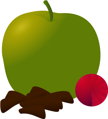 Orange Satsuma Apple Pear Grapefruit Green Apple - Granny Smith (391x432)