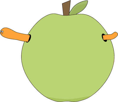 Teacher - Apple - Worm - Teacher - Apple - Worm (399x344)