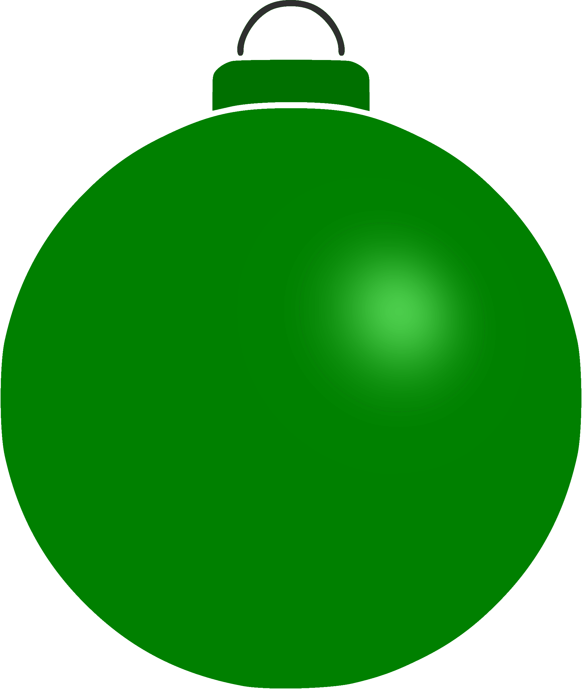 Green Clipart Bauble - Plain Ornament Clip Art (2026x2400)