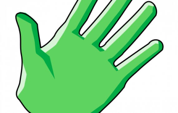 Glove Clipart Lab Glove - Sarung Tangan Vektor (570x363)