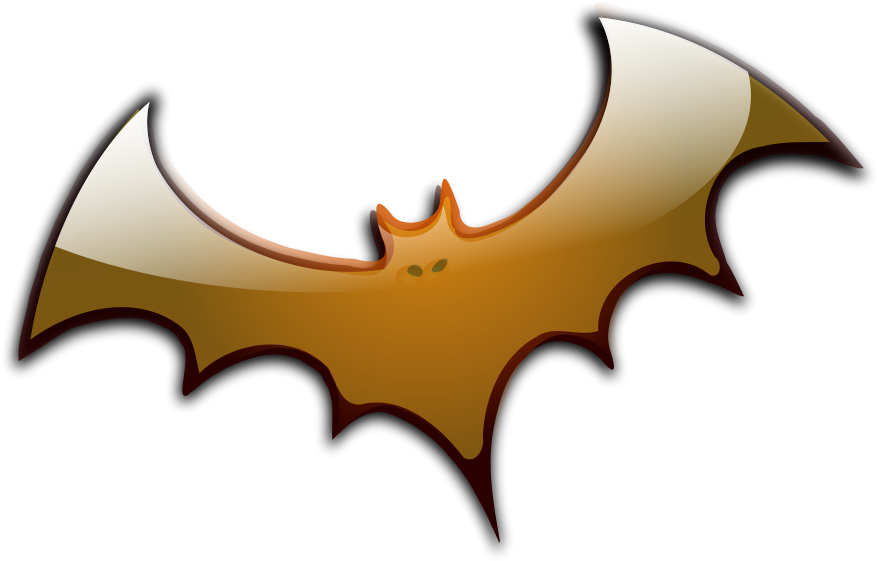 Baseball Bat Clipart, Vector Clip Art Online, Royalty - 3d Halloween Png (900x585)