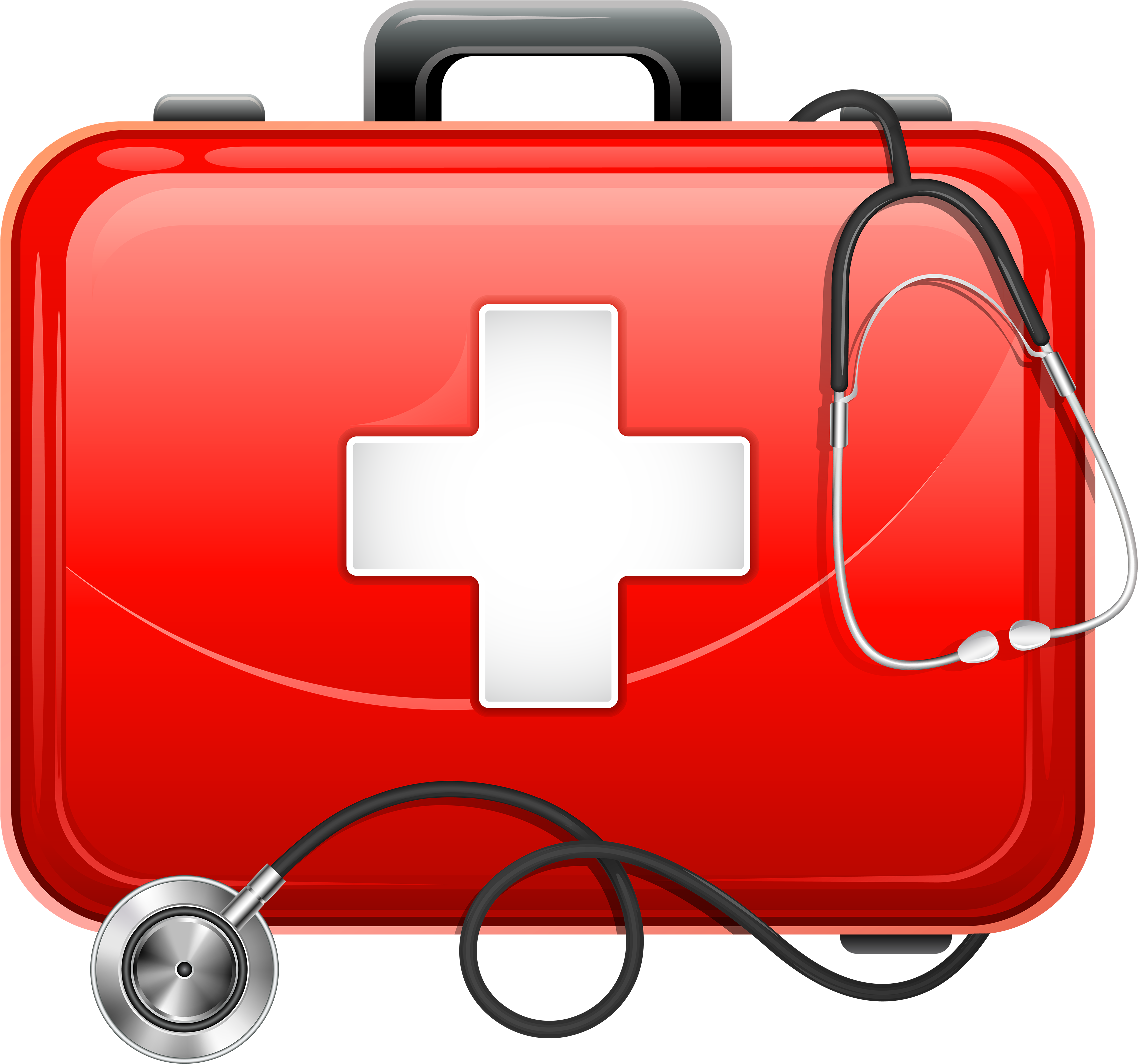Medical Bag And Stethoscope Png Clipart - Medical Bag And Stethoscope Png Clipart (3500x3273)