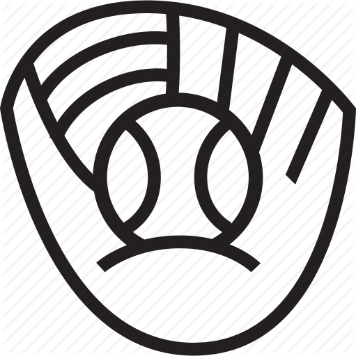 Baseball Icon Baseball, Glove Icon - Year Of The Rooster (511x512)