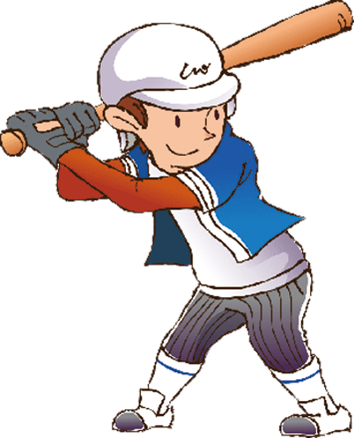 Cartoon Athlete Baseball - Athletes Clip Art (500x618)
