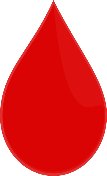 Cartoon Blood Drop - Red Tear Drop Clip Art (360x593)
