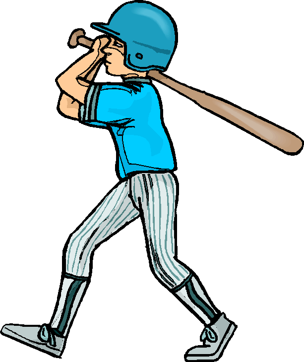 Music, Art, And Sports Baseball Player - Play Baseball Png (613x730)