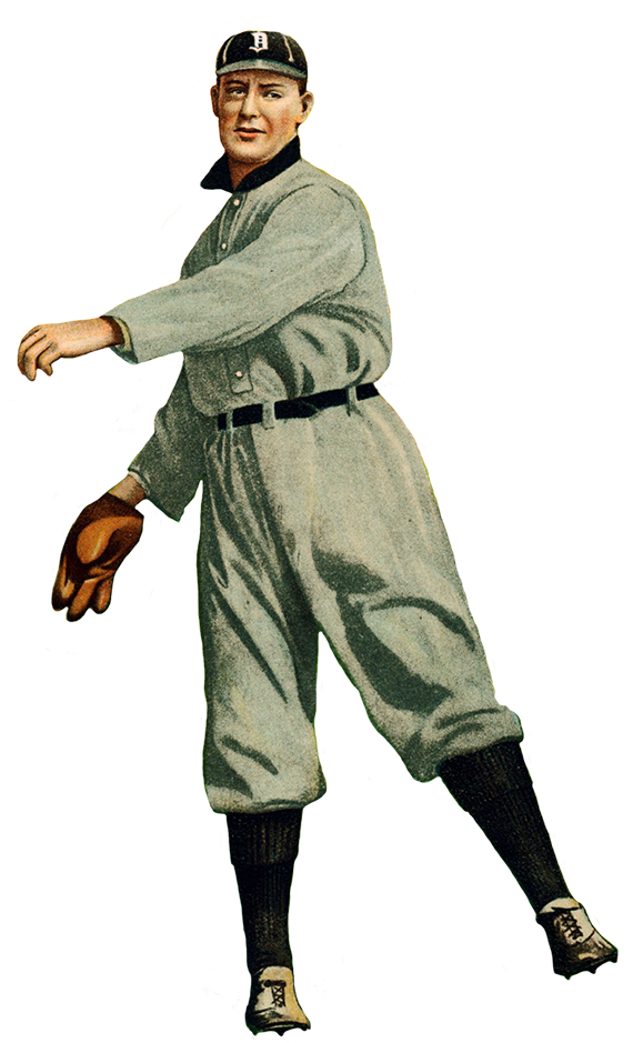 Baseball Player Detroit Tigers, Baseball Clipart Player - Detroit Tigers - Sam Crawford - Baseball Card (12x18 (637x1004)